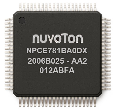 nuvoton NPCE781BA0DX
